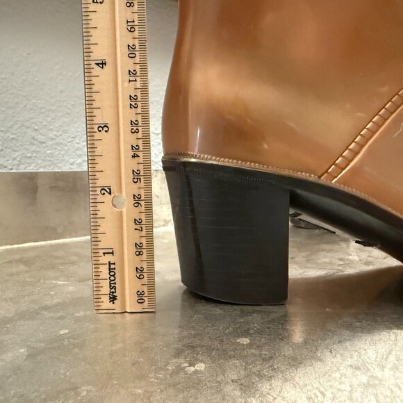 Marc Jacobs | Knee-High Rubber Boot w/ Fur Trim and Laces | Size 7/7.5 - Picture 9 of 16